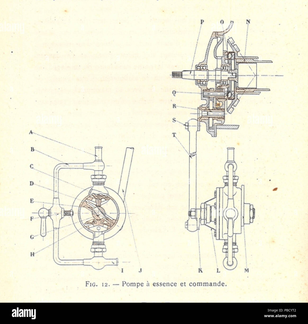 190 CH Renault 1253 fuelpump fig12 Banque D'Images
