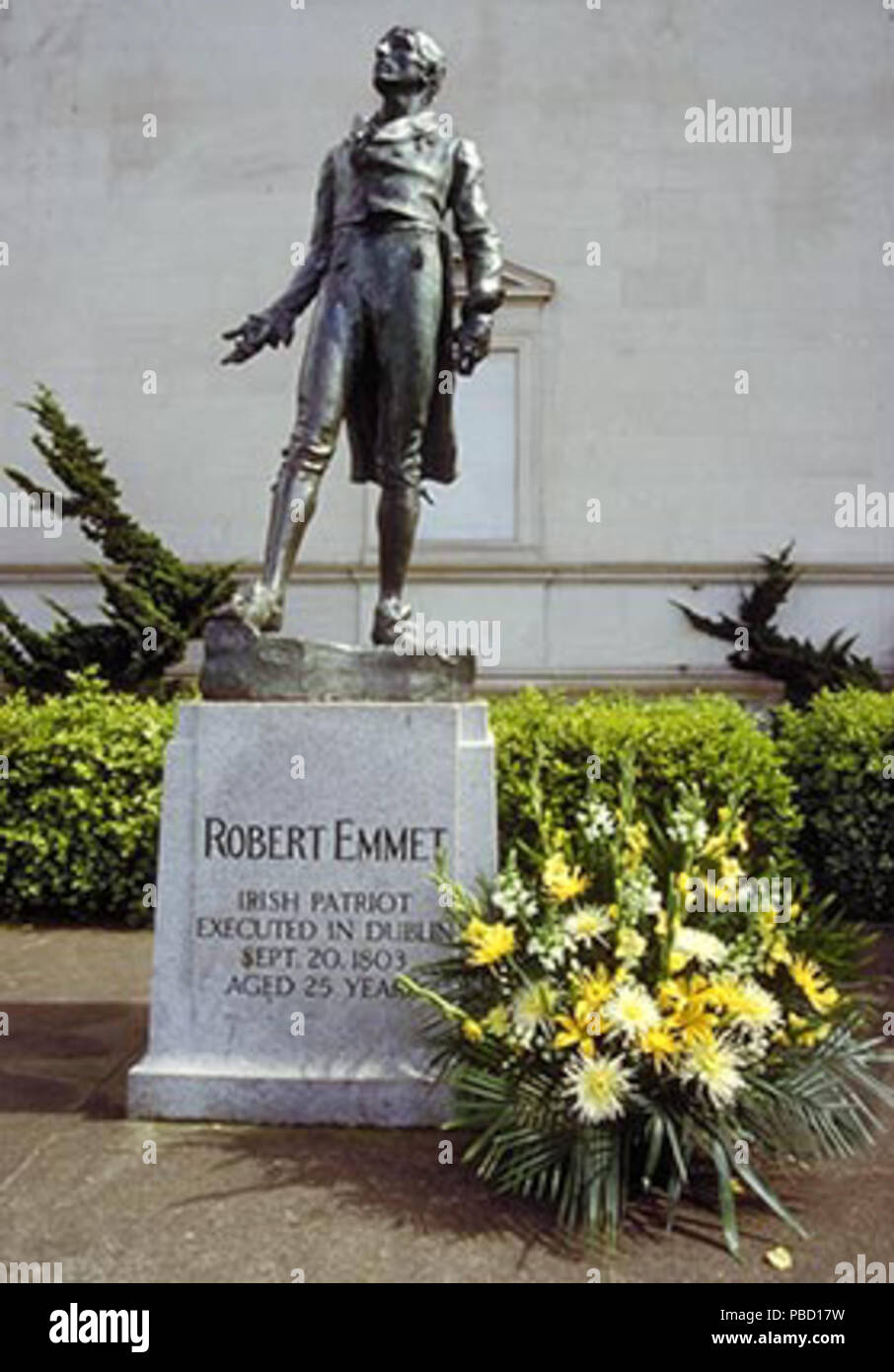 1264 Robert Emmet satue Banque D'Images