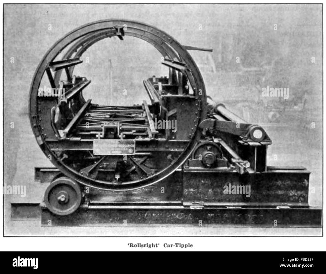 1268 Rollsright tipple voiture Banque D'Images