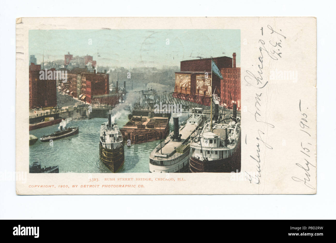 1278 Pont de Rush Street, Chicago, Illinois (NYPL b12647398-62066) Banque D'Images