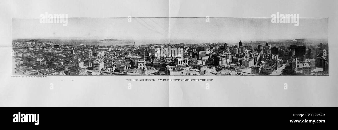1287 San Francisco reconstruit (1911), cinq ans après l'incendie Banque D'Images