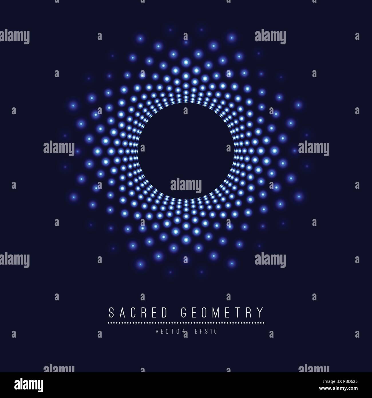La géométrie sacrée élément du vecteur ligne Fleur de vie . Vector illustration . Illustration de Vecteur
