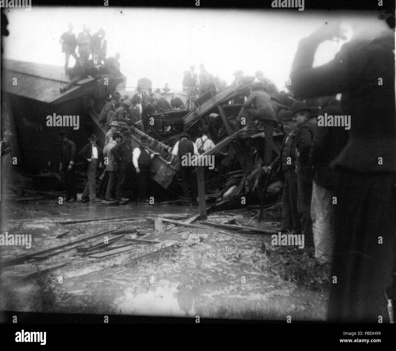 1293 accident ferroviaire à ca. 1900 (3194391936) Banque D'Images