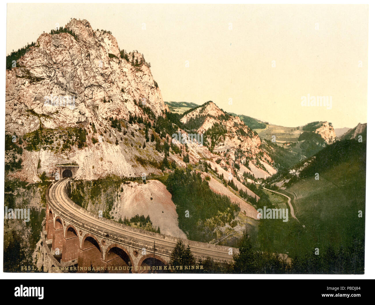 1306 Chemin de fer de Semmering, viaduc sur la Kalte Rinne, Styrie, Autriche-hongrie-RCAC2002710982 Banque D'Images