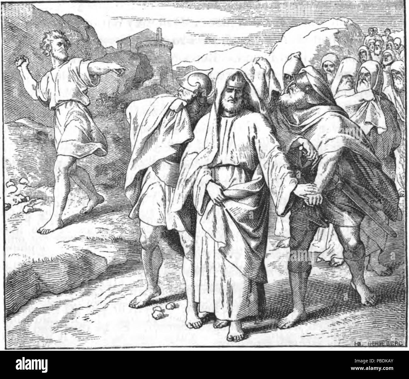 1315 malédictions Schimeï David Banque D'Images