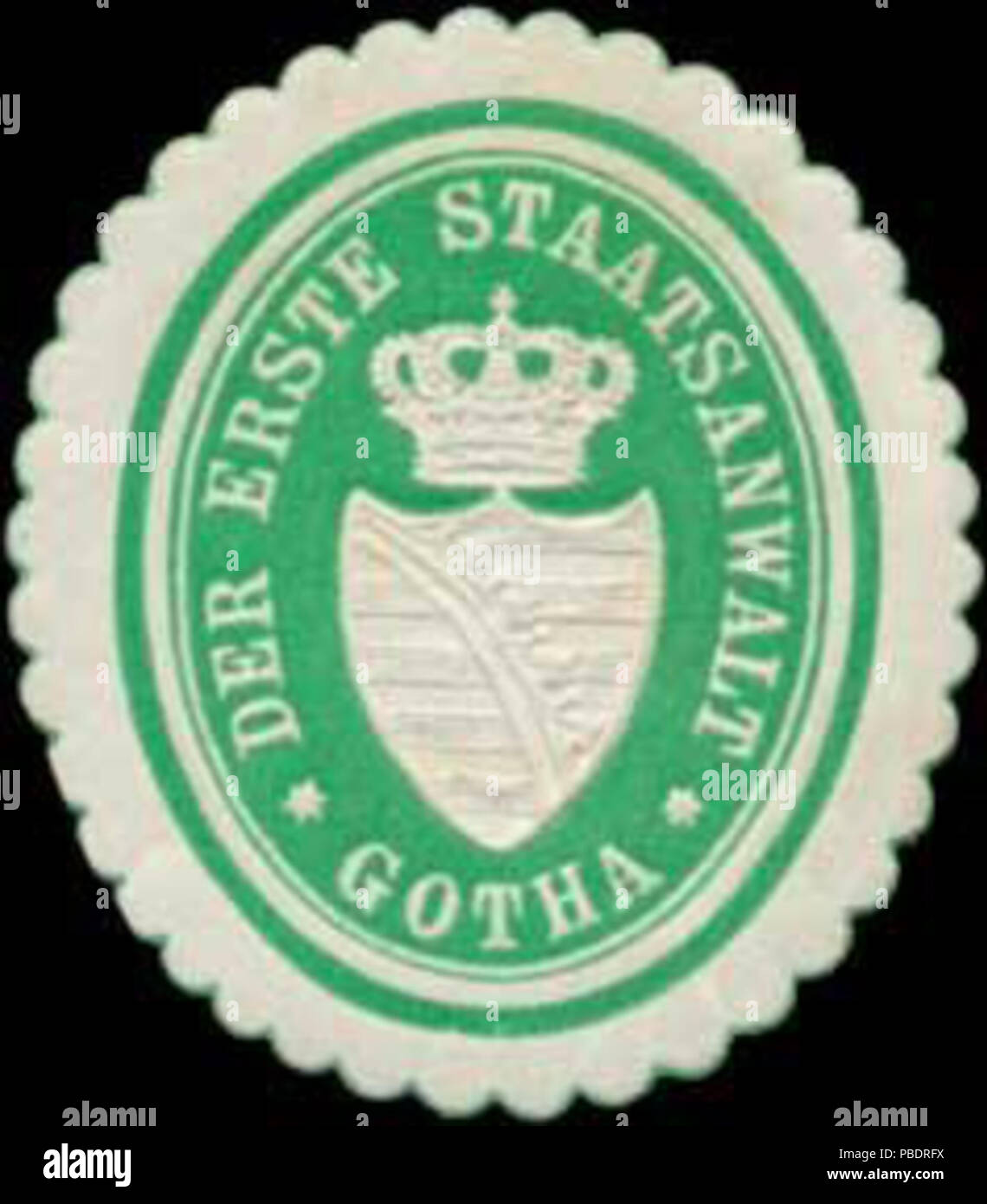 1335 Siegelmarke Der erste Procureur européen Gotha W0350454 Banque D'Images