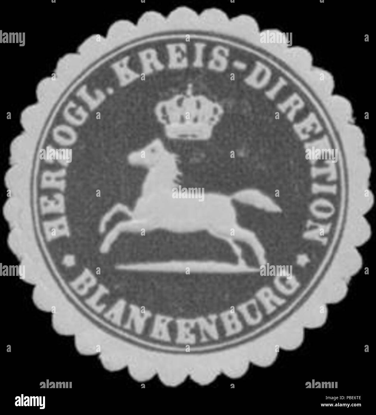 1398 Siegelmarke Kreis-Direktion H. Blankenburg W0352106 Banque D'Images