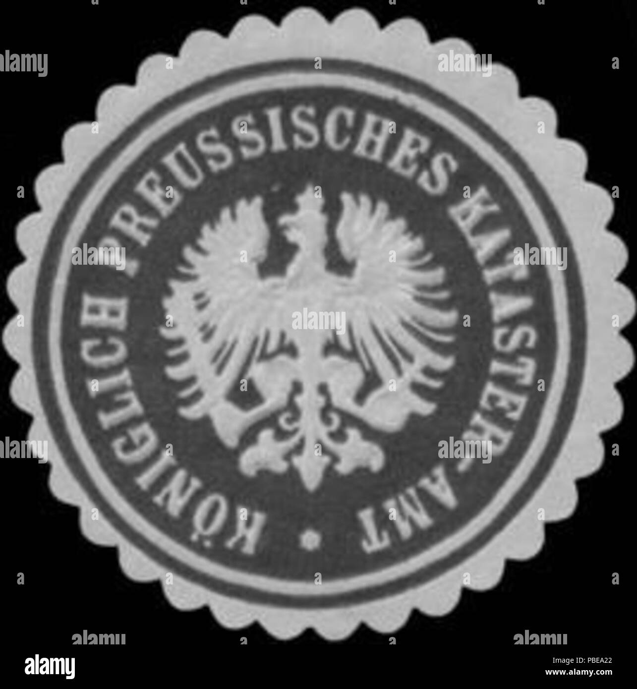 1415 Siegelmarke K. Pr. Kataster-Amt W0358451 Banque D'Images