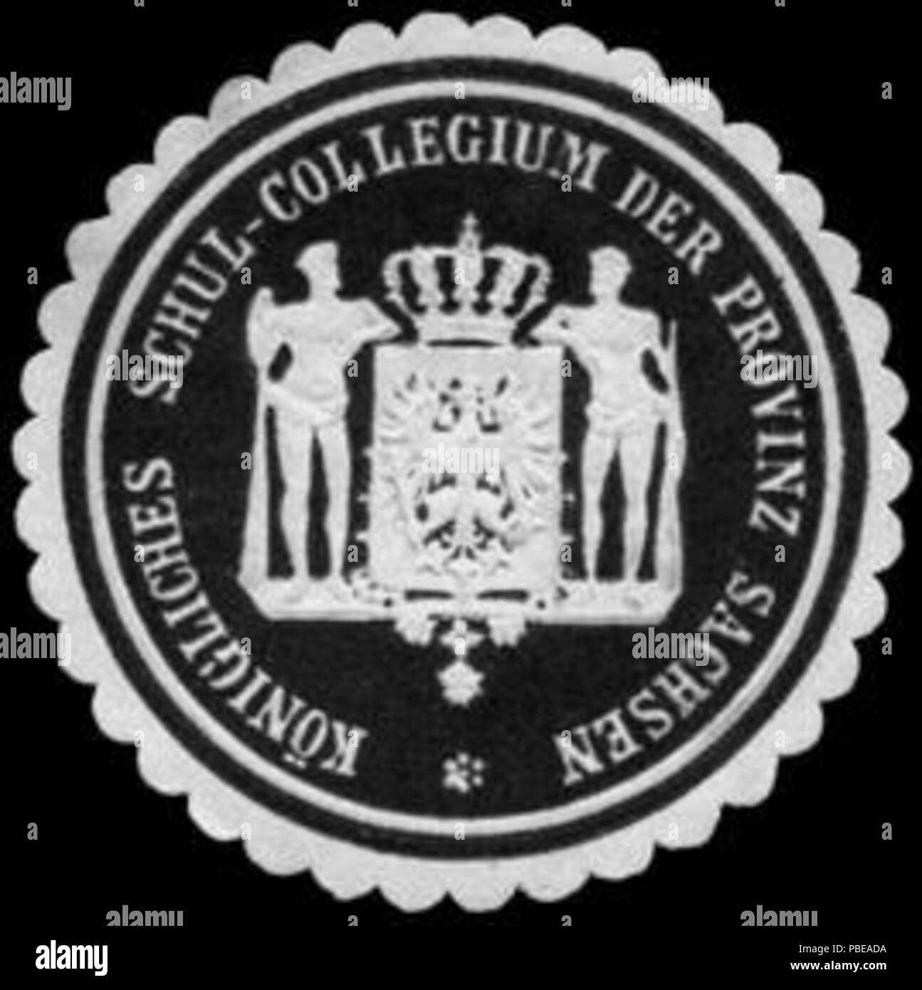1416 Schul-Collegium Siegelmarke K. der Provinz Sachsen W0296723 Banque D'Images