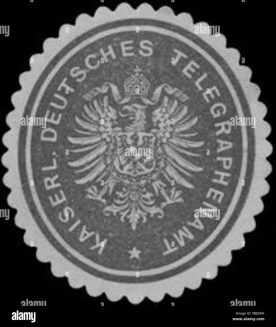 1436 Siegelmarke Kaiserl. Deutsches Telegraphenamt W0326051 Banque D'Images