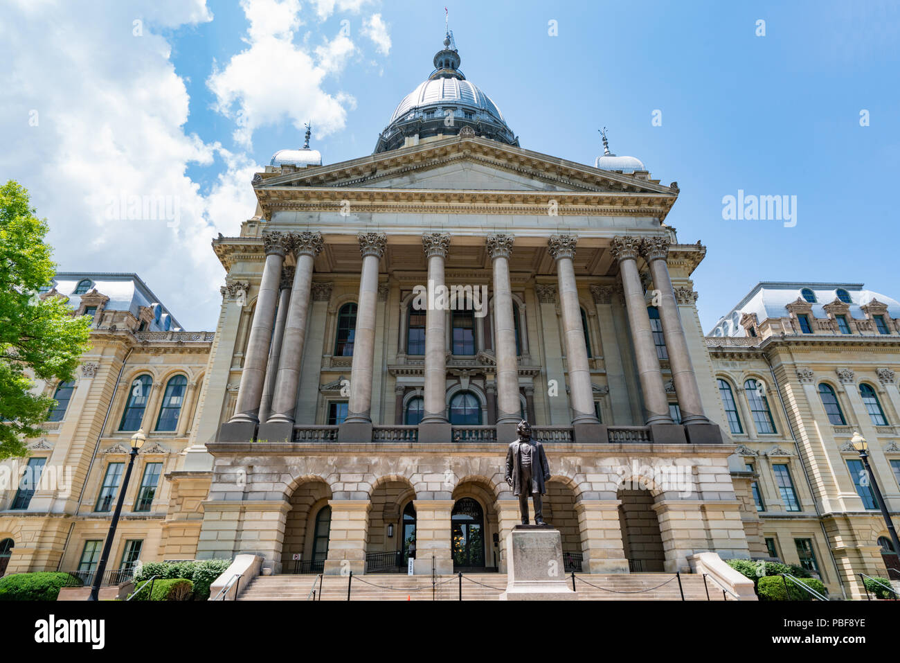 Bâtiment de la capitale de l'Etat de l'Illinois à Springfield, Illinois Banque D'Images
