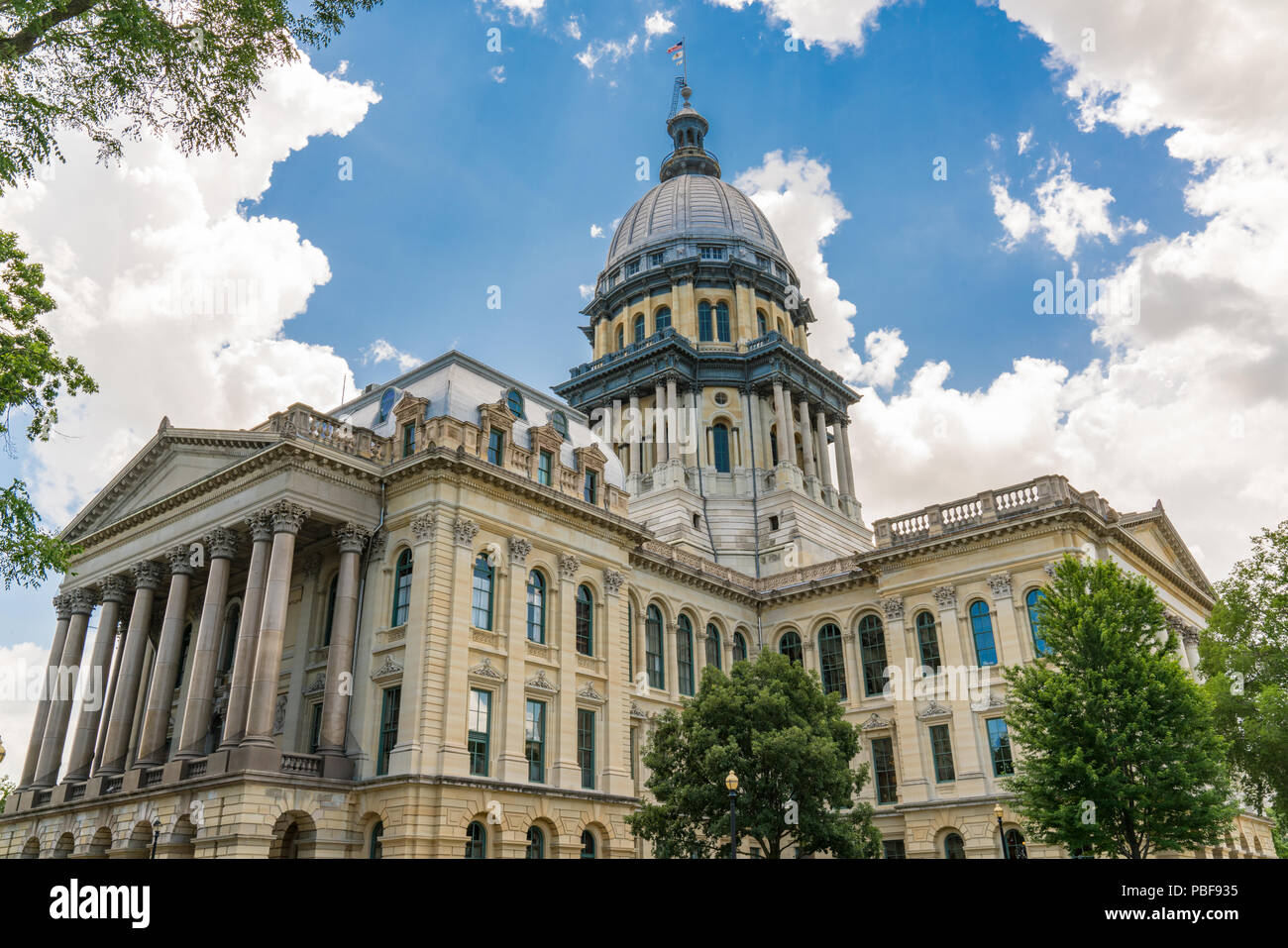 Bâtiment de la capitale de l'Etat de l'Illinois à Springfield, Illinois Banque D'Images