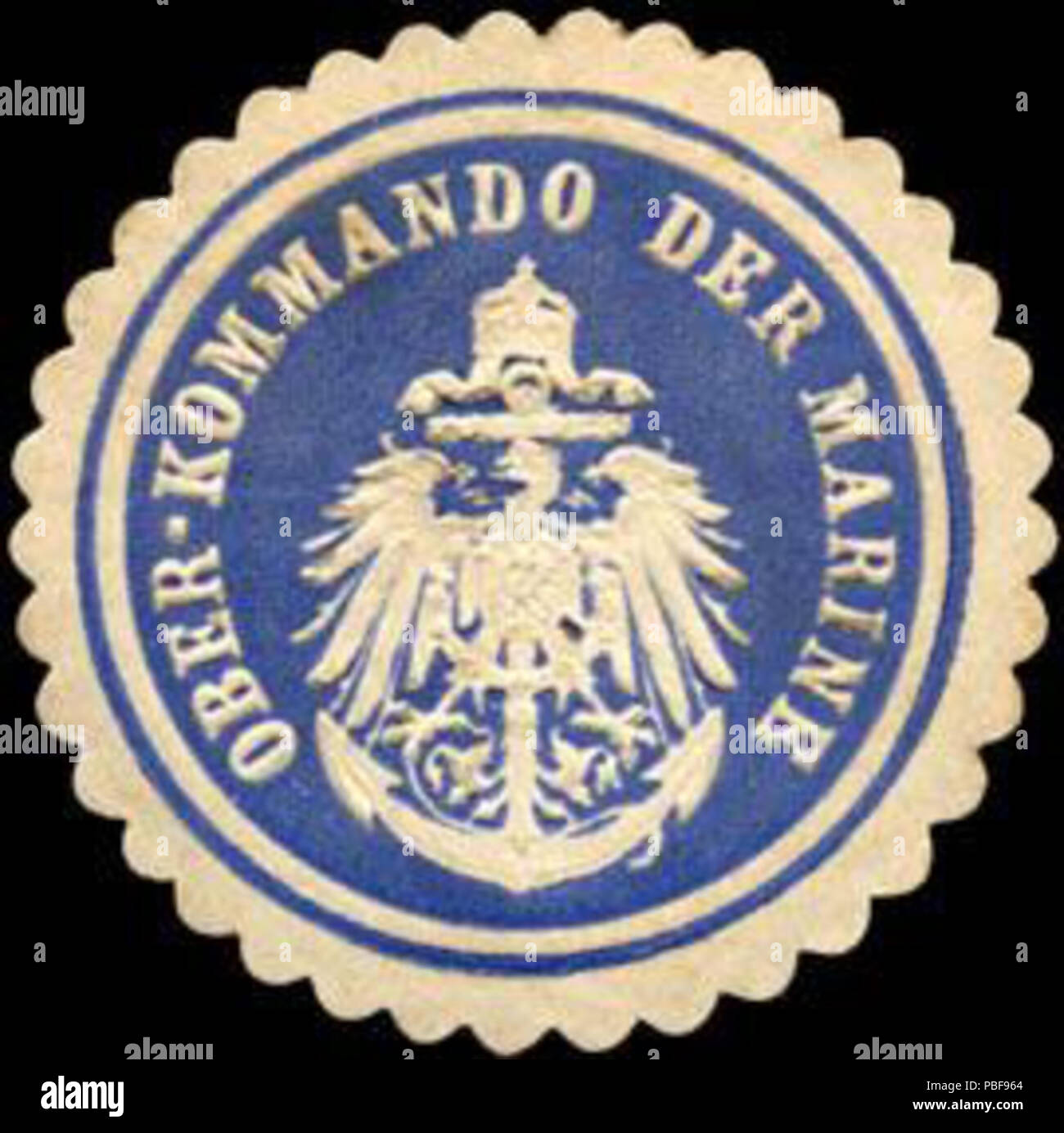 1493 Siegelmarke - Ober Kommando der Marine W0217510 Banque D'Images