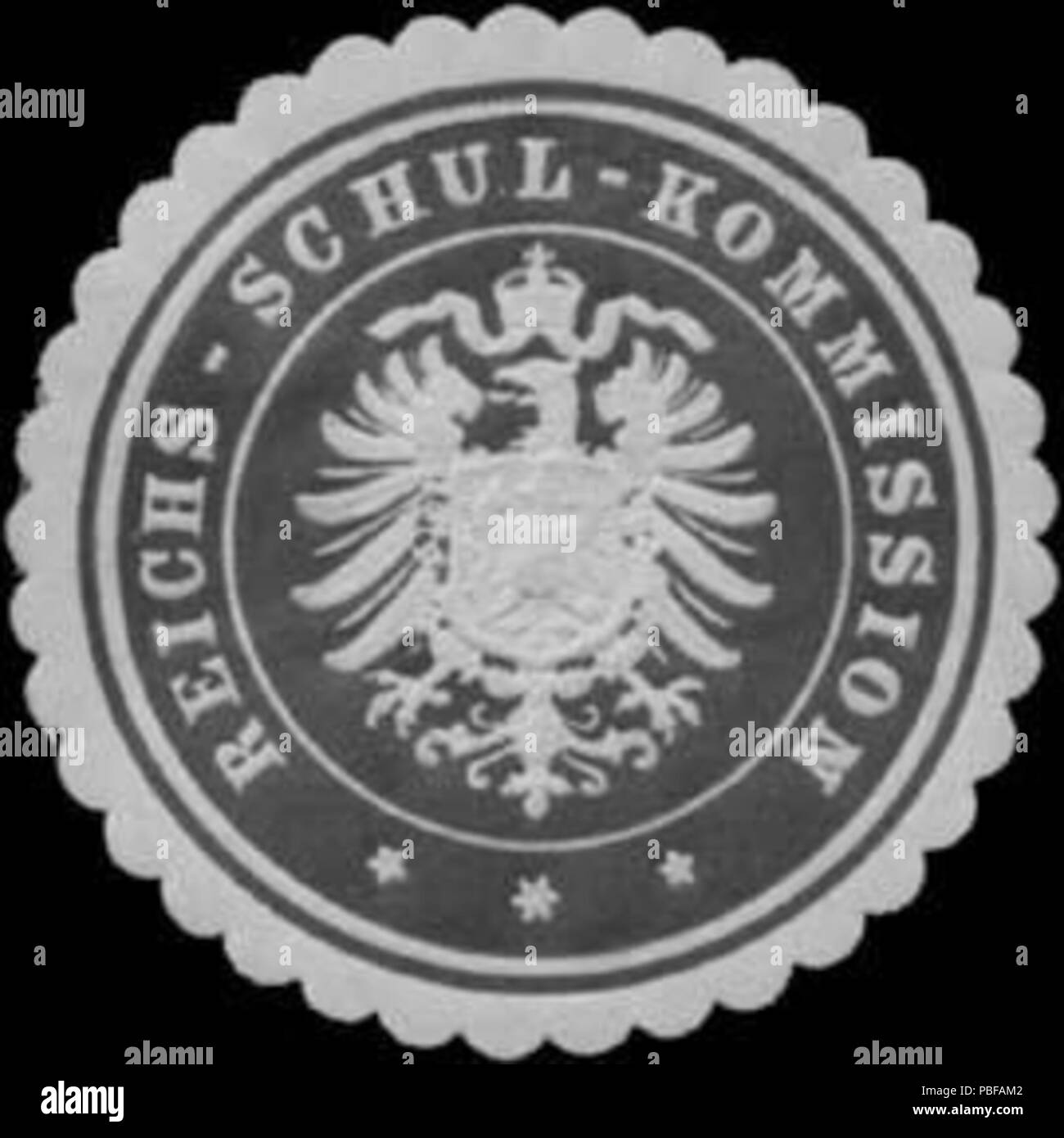 1501 Siegelmarke Reichs-Schul-Kommission W0390865 Banque D'Images
