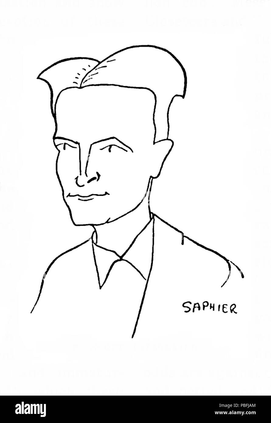 1543 Croquis de F. Scott Fitzgerald Banque D'Images
