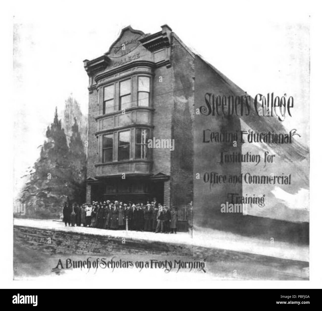 1545 Sleeper's College Banque D'Images