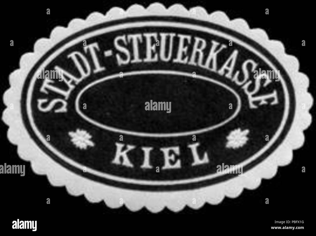 1514 Siegelmarke Steuerkasse - Stadt - Kiel W0233581 Banque D'Images