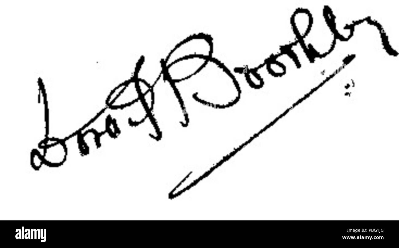 . Anglais : Signature de Dora Boothby Geen (1881-1970), English and tennis player, champion de Wimbledon 1909 . Signature 1535 dora boothby Banque D'Images
