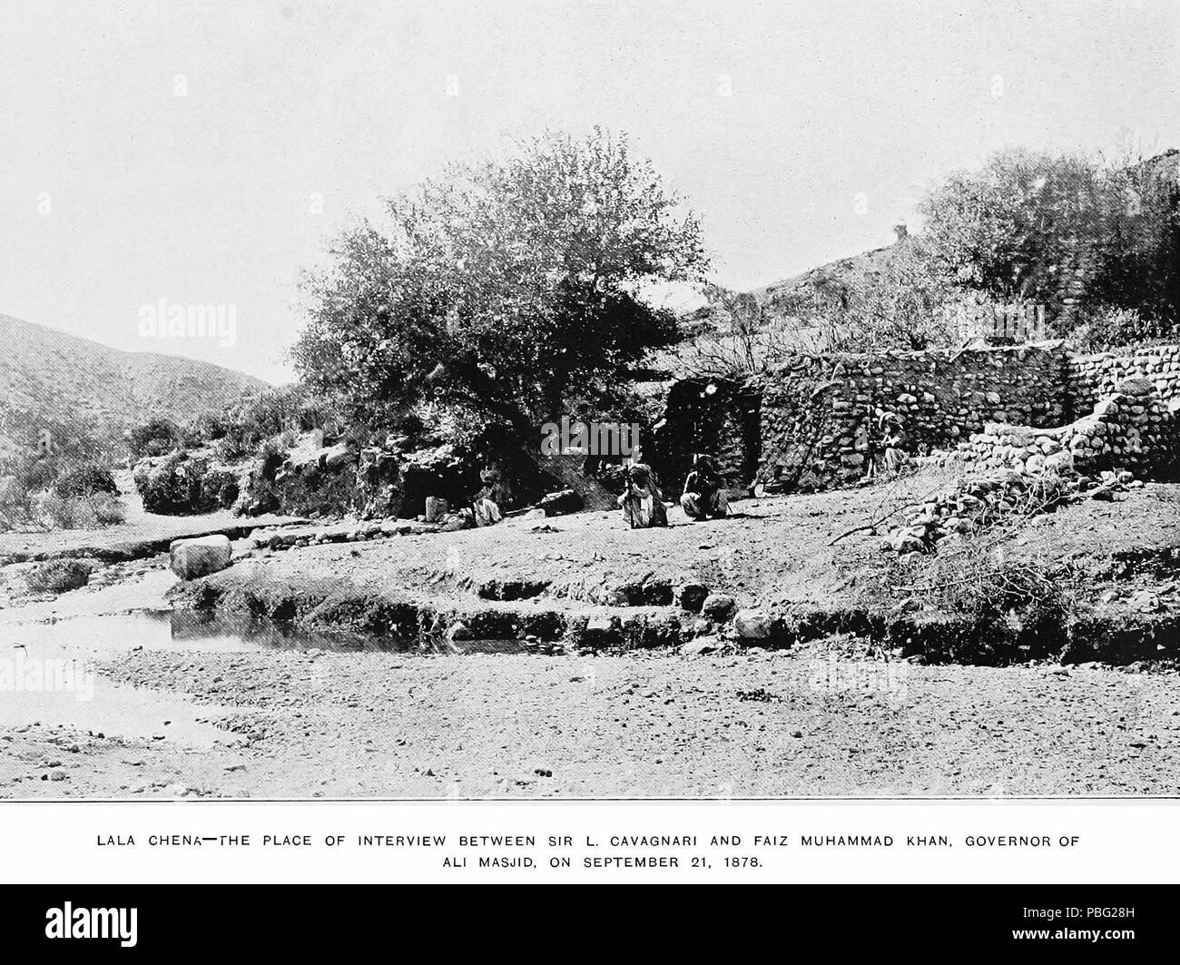 1541 Site de litige entre Faiz et Cavagnari - 1878 Banque D'Images