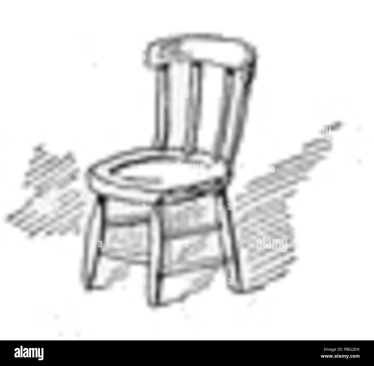 1545 Petite chaise Dimensions Banque D'Images