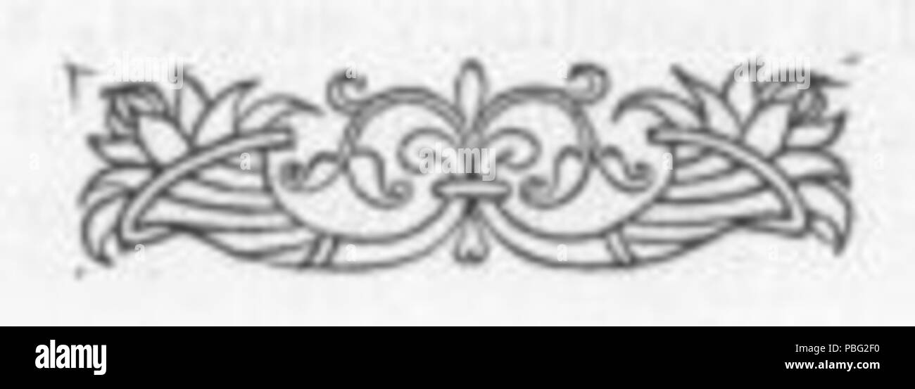 1545 Petite entretoise Page Floral Banque D'Images