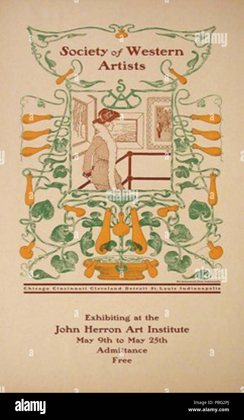 1548 Société des artistes de l'Ouest Poster Banque D'Images