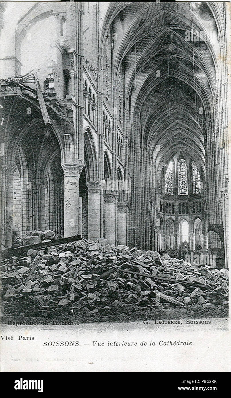 1548 Soissons - Kathedrale Banque D'Images