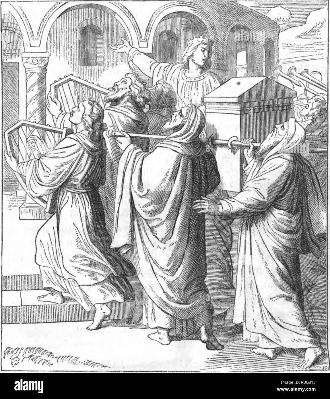 Salomon 1549 apporte l'arche dans le temple Banque D'Images