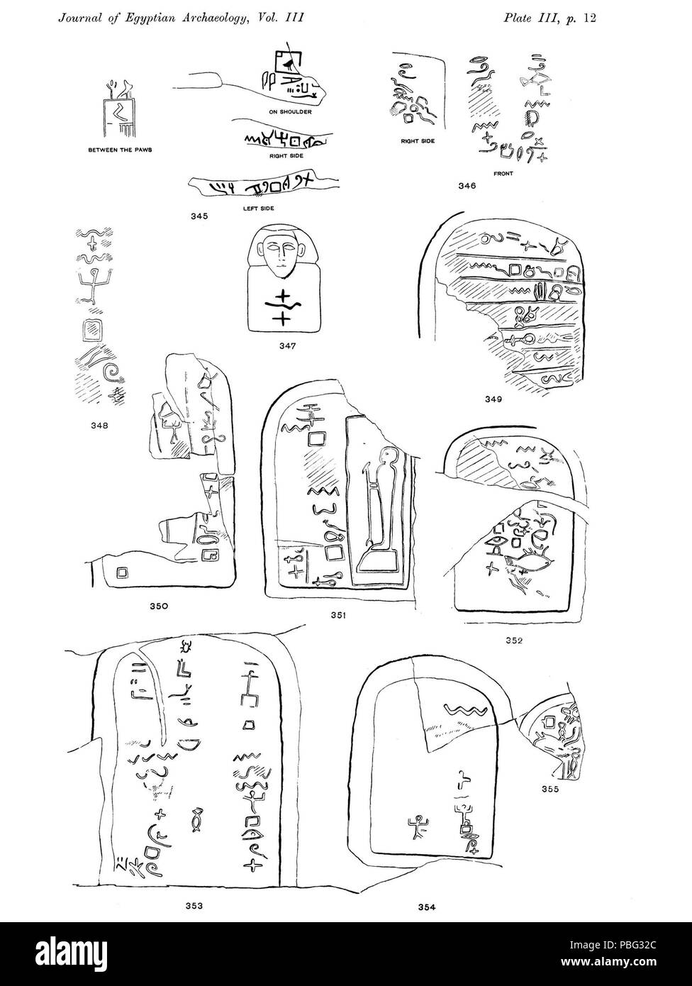 Certaines inscriptions 1550 Proto-Sinaitic Banque D'Images