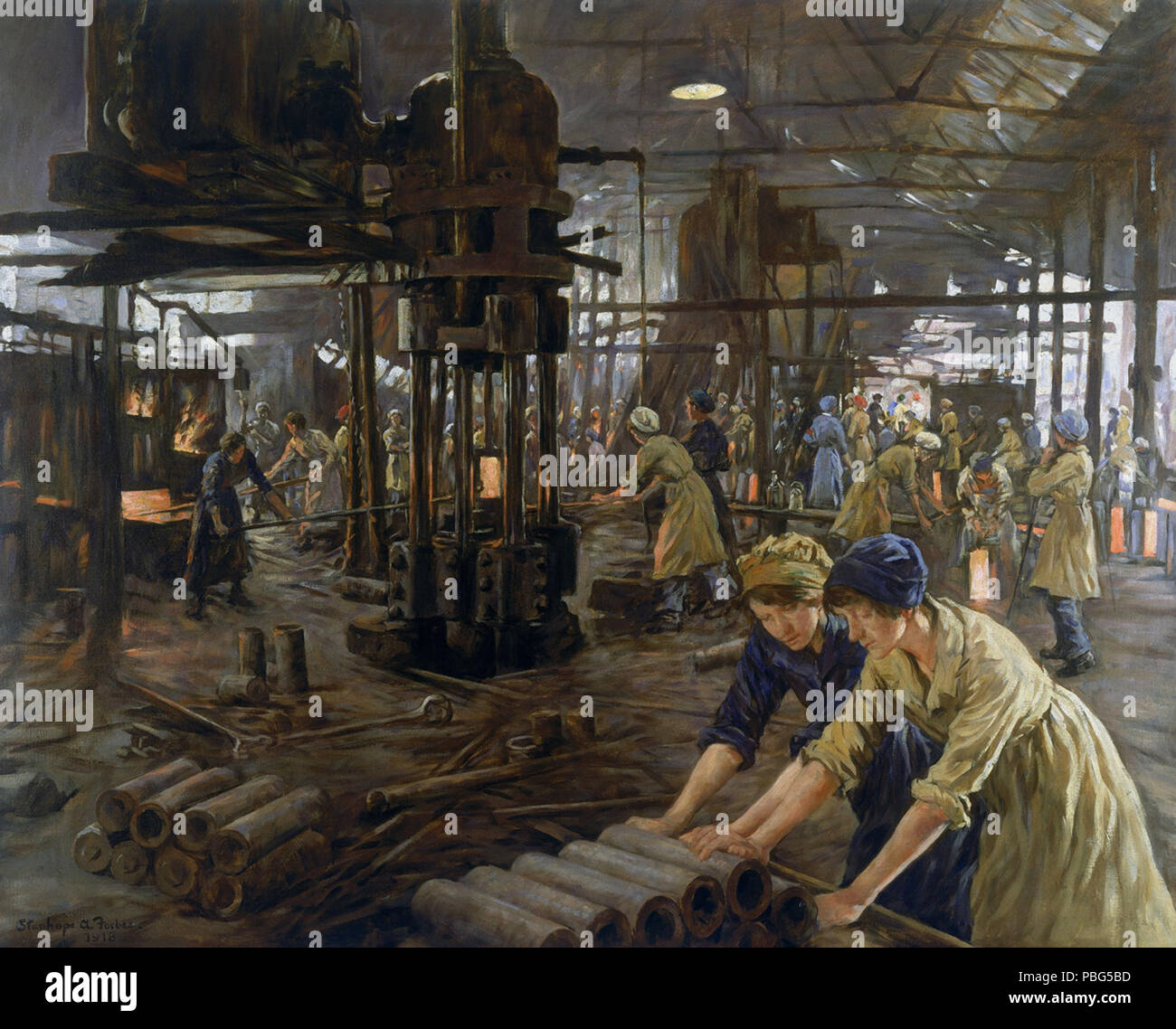 Stanhope Forbes 1568 - Les filles de munitions Banque D'Images