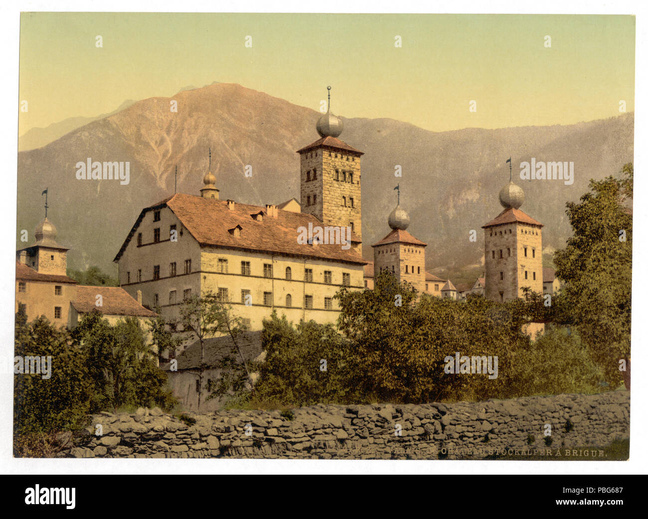 1575 Stockalperpalast à Brigue, Valais, Suisse-RCAC2001703278 Banque D'Images