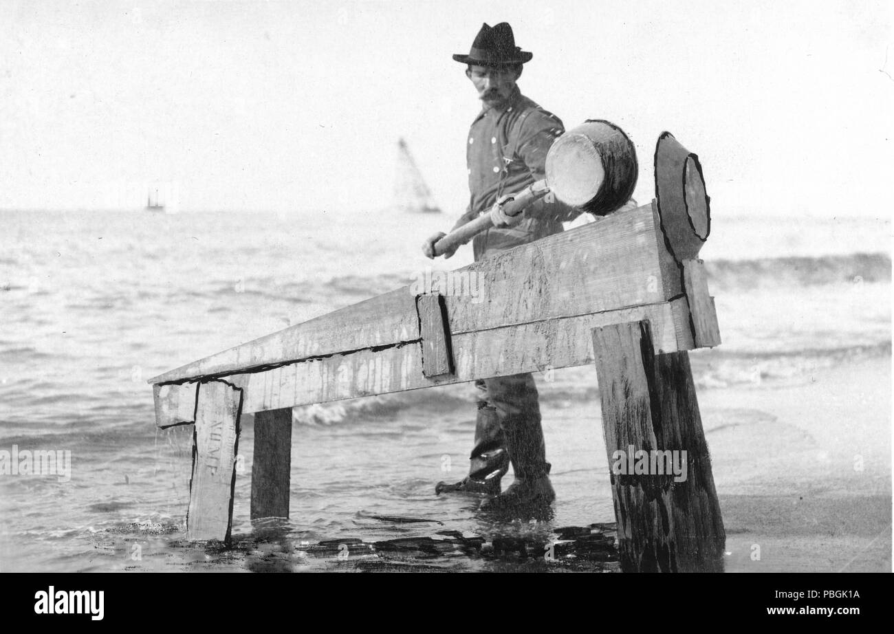 Lave-miner l'or 1900-1930 Banque D'Images