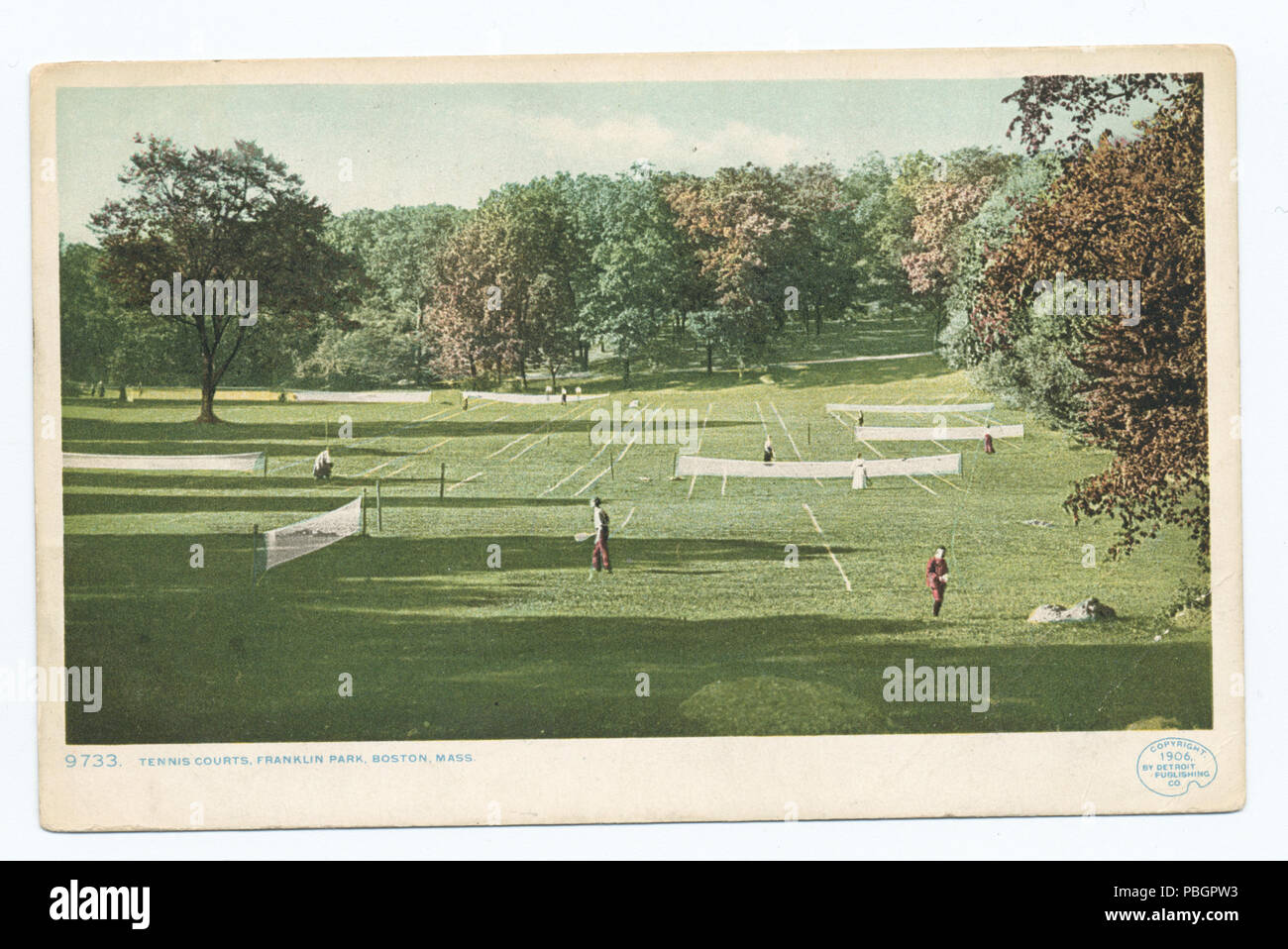 1604 Tennis, Franklin Park, Boston, Mass (NYPL b12647398-68466) Banque D'Images