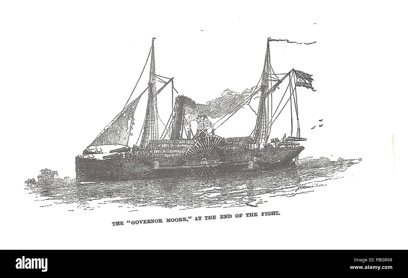 1609 Le "Gouverneur" Moore après la lutte Banque D'Images
