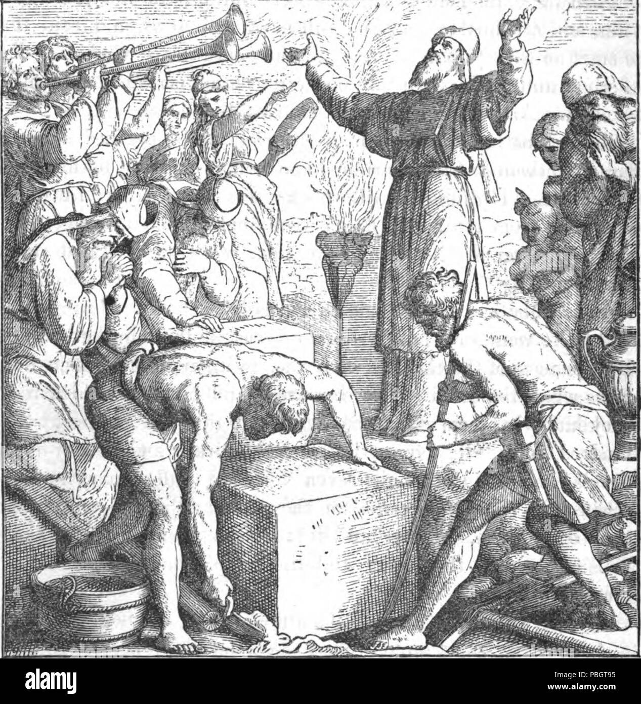 1619 La construction du temple commencé Banque D'Images