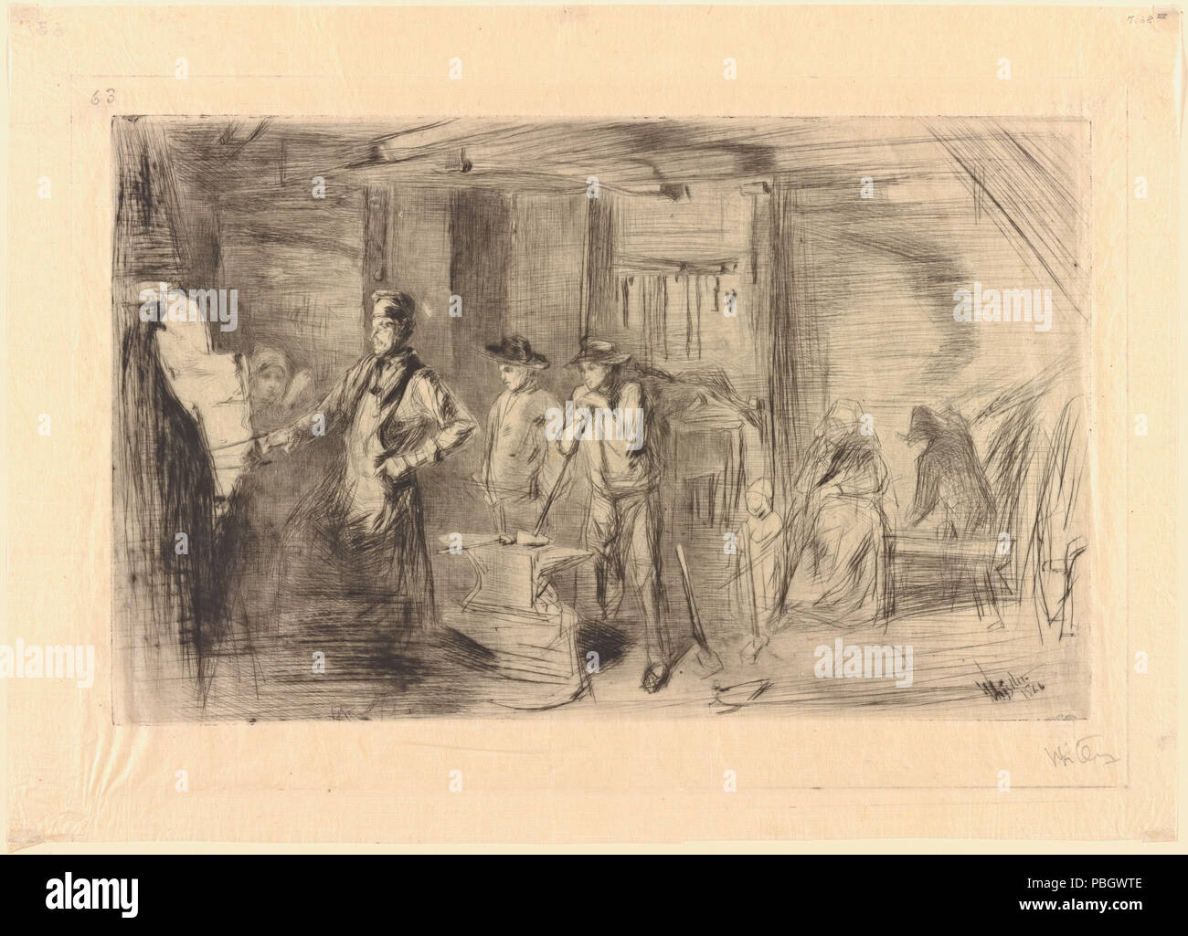 1635 La forge (NYPL Hadès-1095202-1604461) Banque D'Images