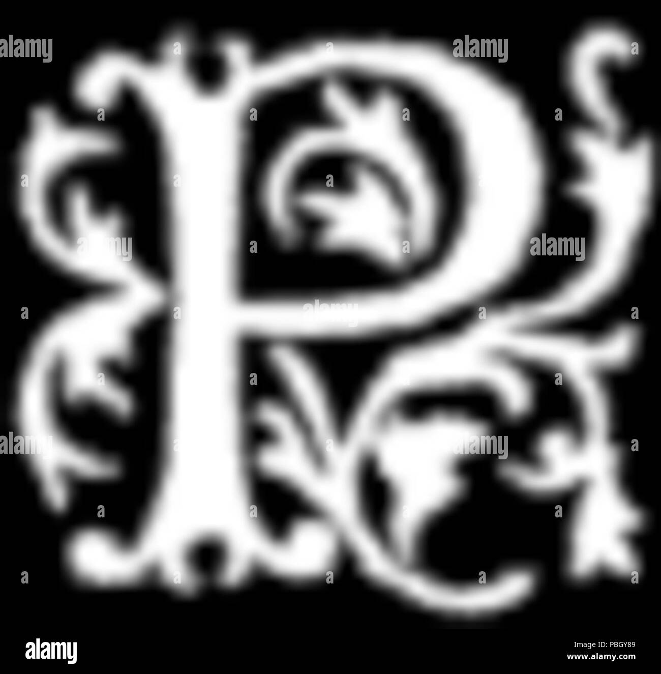 1651 La lettre P Banque D'Images