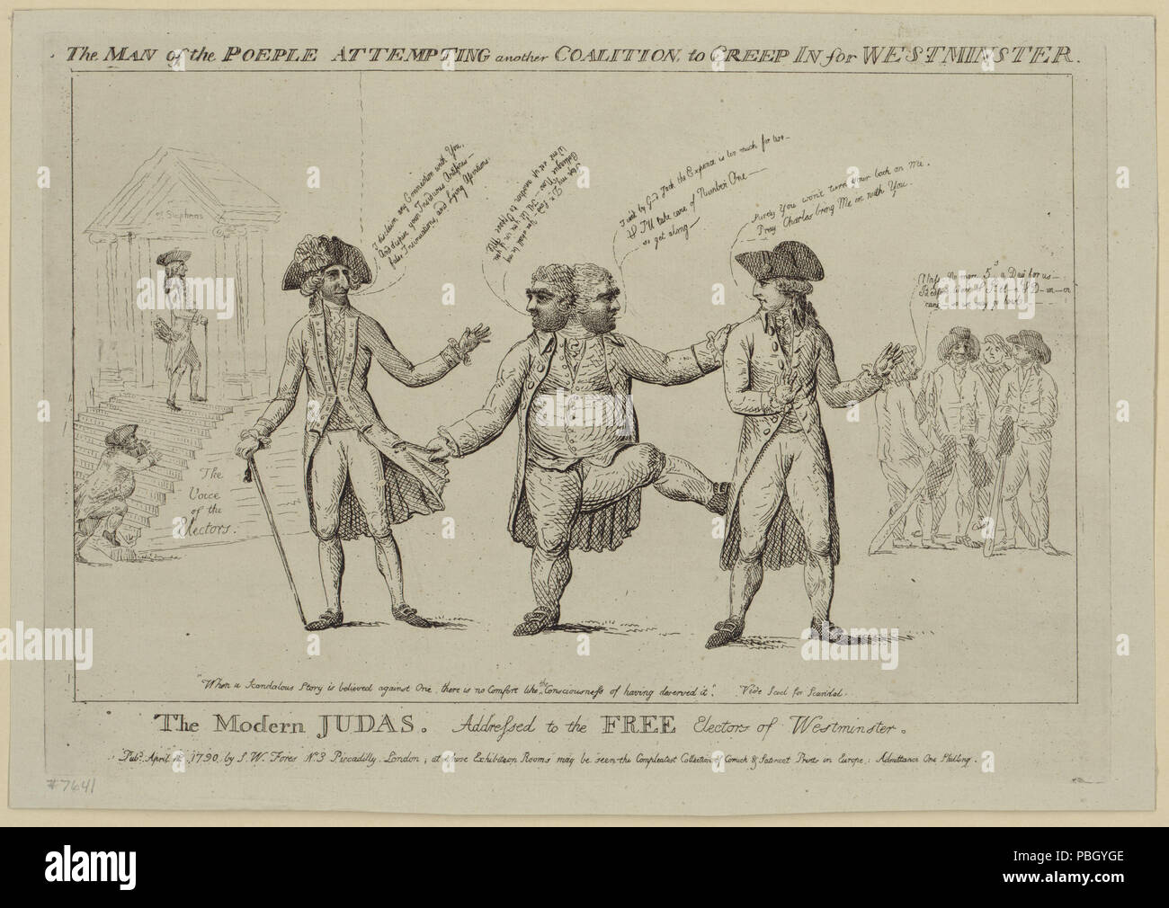 1654 l'homme de la population (sic) d'essayer une autre coalition, à s'introduire pour Westminster RCAC2004682253 Banque D'Images