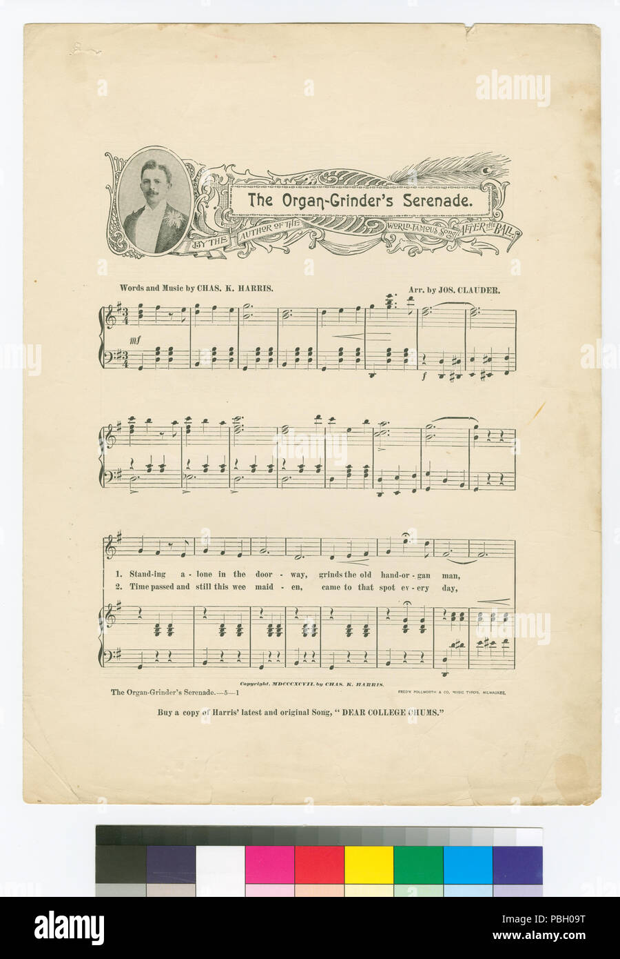 1663 L'orgue de barbarie's serenade (NYPL)-464623-1712280 Hades Banque D'Images