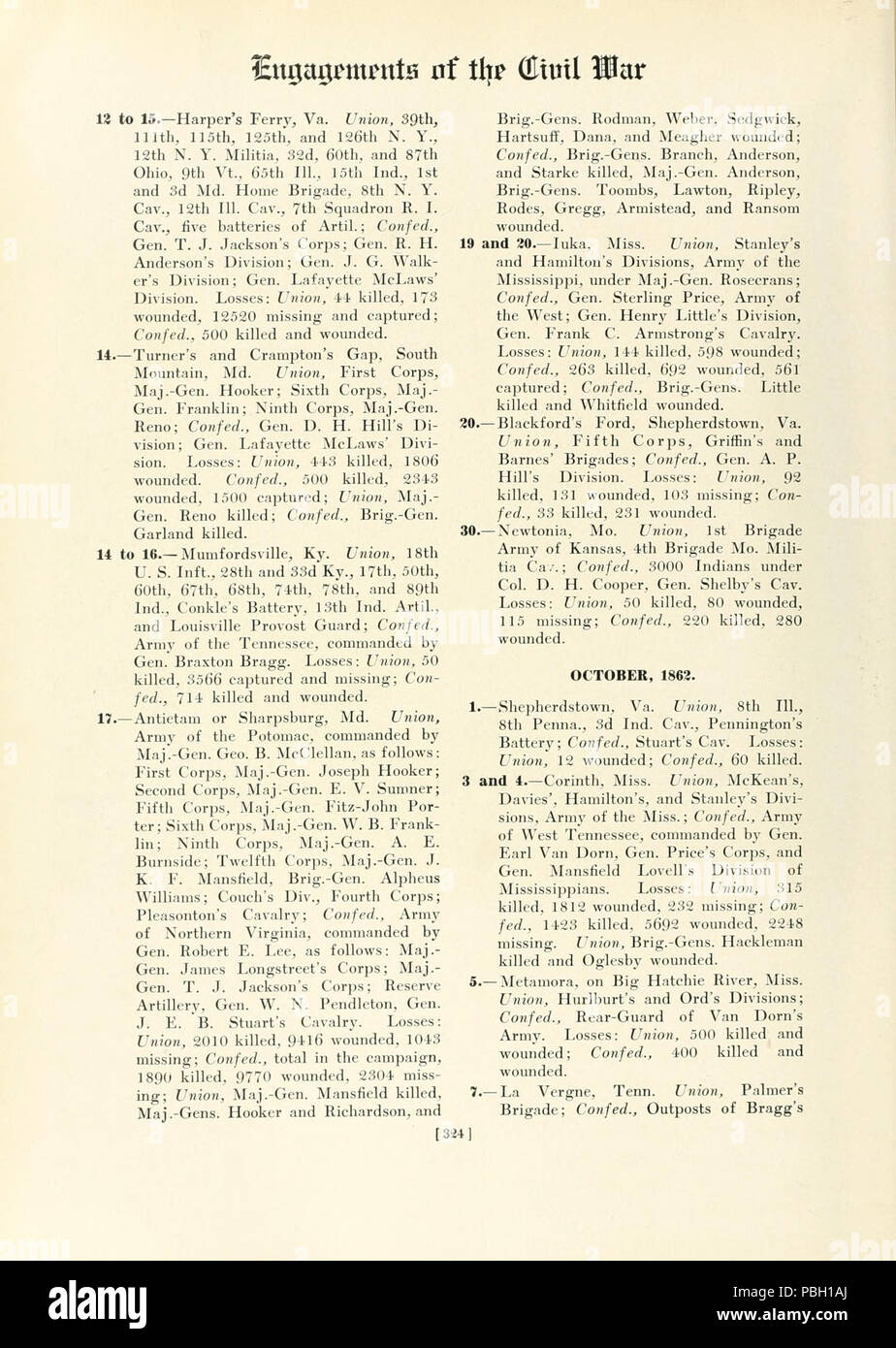 1669 L'histoire photographique de la guerre civile, Volume 02 page 364. Banque D'Images