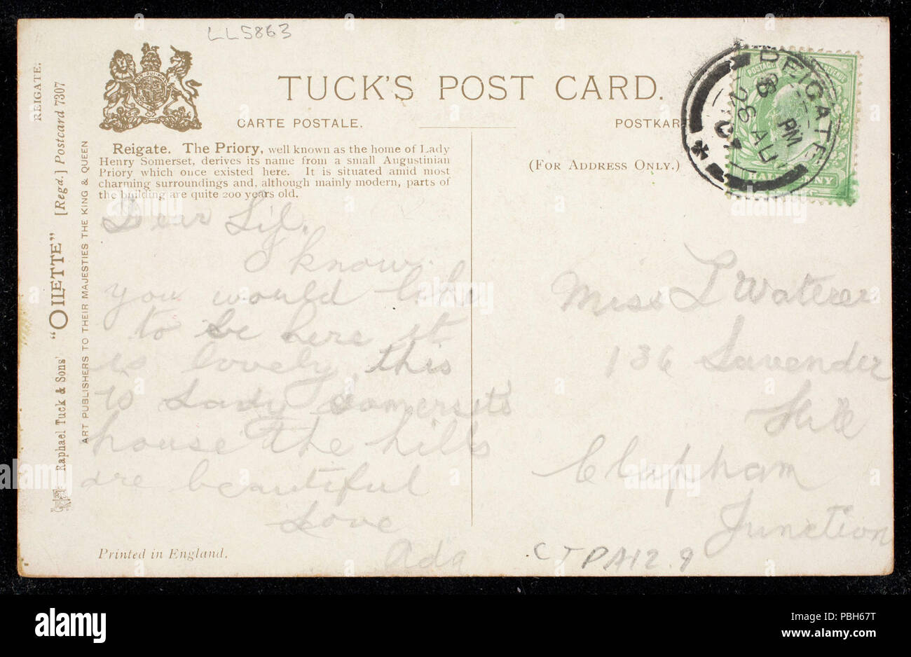 1691 Le Prieuré, Reigate. Npar (443737) Banque D'Images
