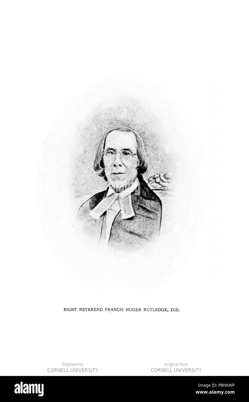 La RT 1696. Rev. Francis Huger Rutledge Banque D'Images La RT 1696. Rev. Francis Huger Rutledge Banque D'Images