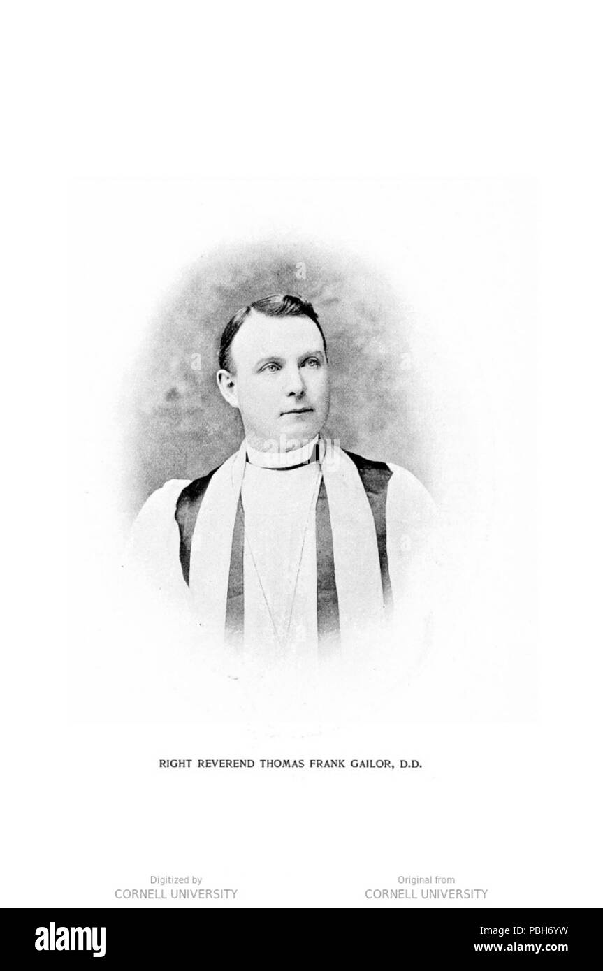 La RT 1697. Le pasteur Thomas Frank Gailor Banque D'Images