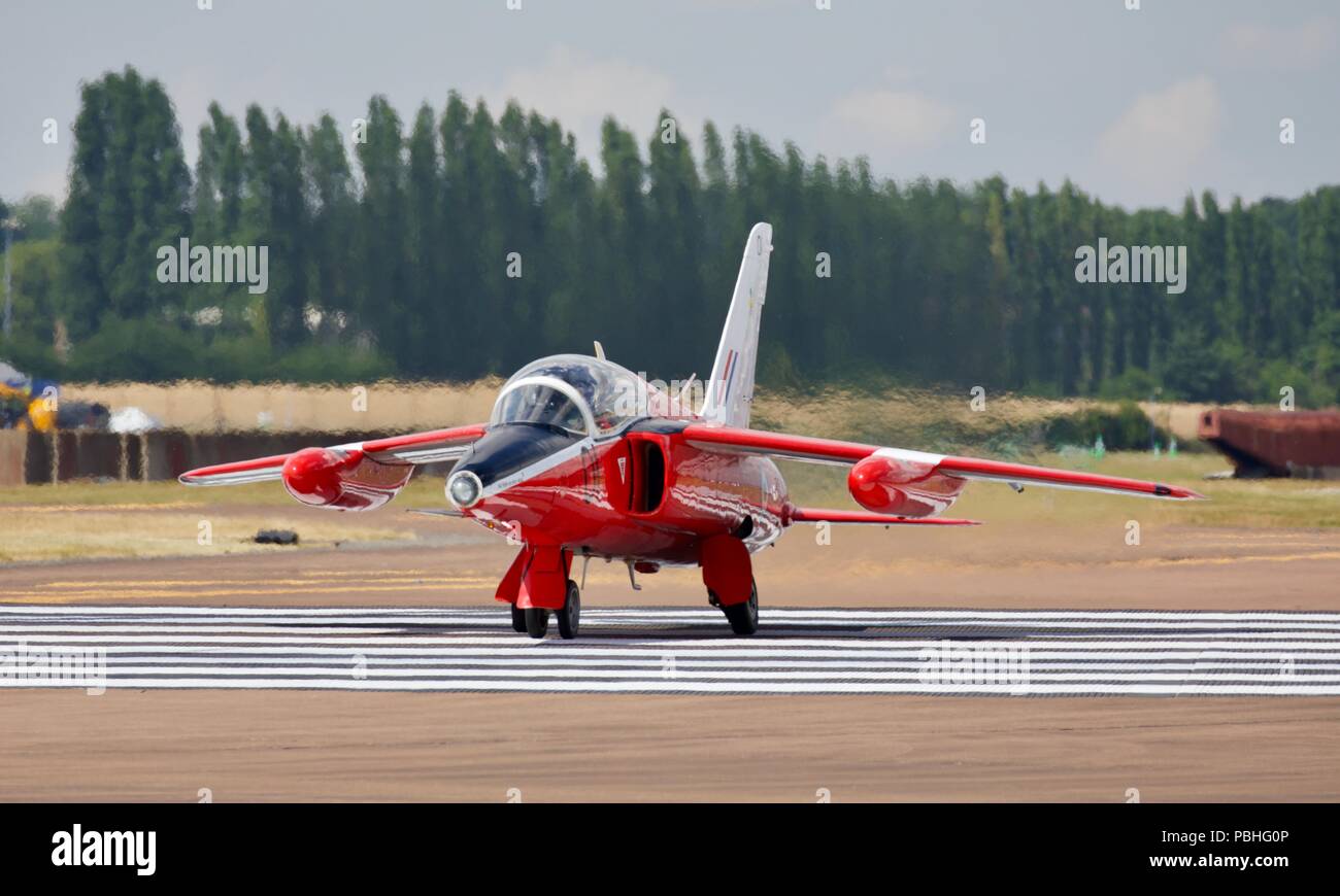 Folland Gnat - chasseurs subsoniques britannique une fois utilisé par les flèches rouges RAF aerobatic team à partir de 1965 - 1979 Banque D'Images