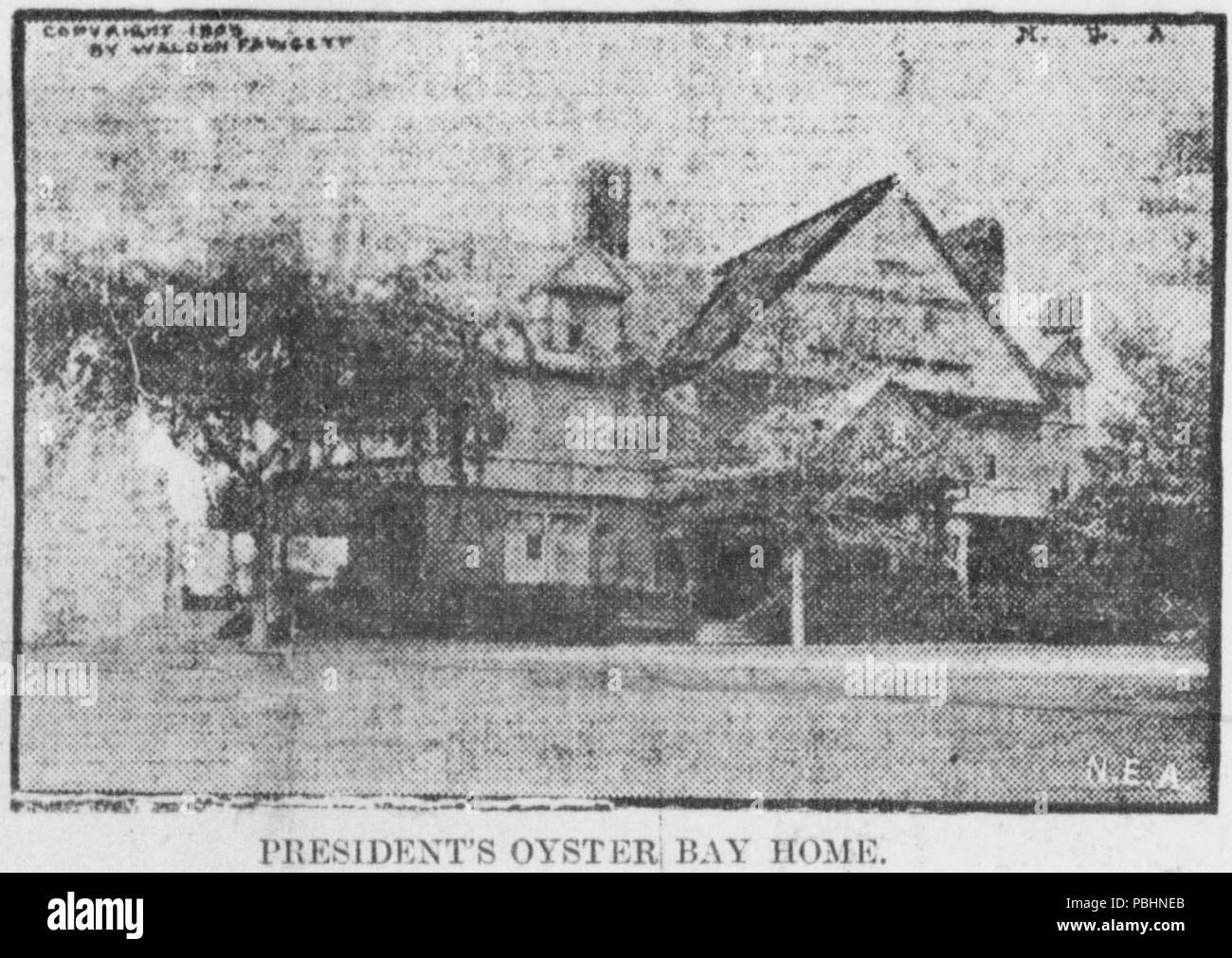 1716 Theodore Roosevelt's house à Oyster Bay Banque D'Images 1716 Theodore Roosevelt's house à Oyster Bay Banque D'Images