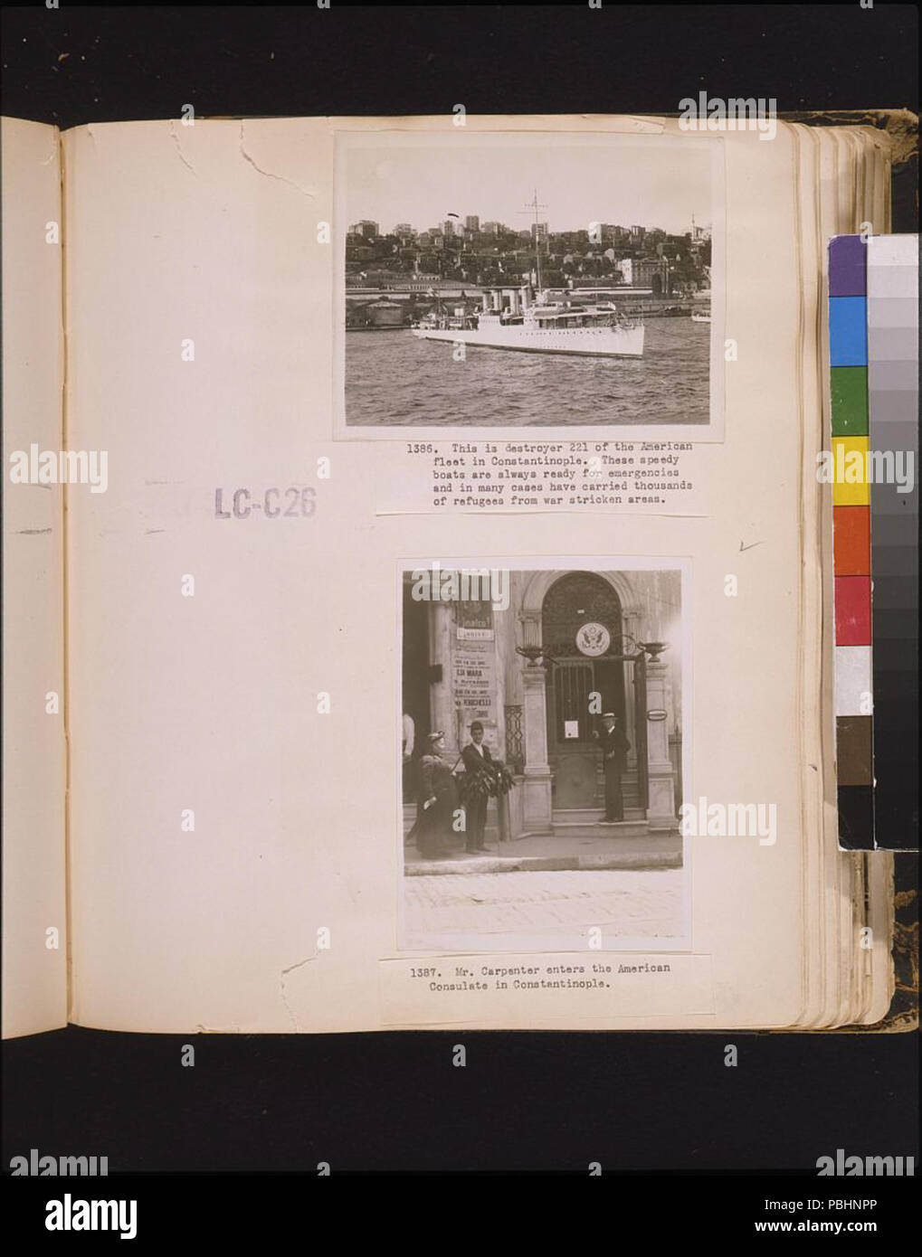 1719 c'est destructeur 221 de la flotte américaine à Constantinople. Ces bateaux rapides sont toujours prêts pour les urgences et dans de nombreux cas, ont effectué des milliers de réfugiés en provenance de zones touchées par la guerre RCAC2011649905 Banque D'Images
