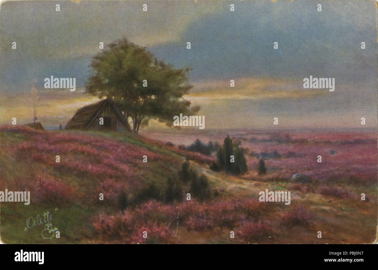 1793 Sans titre (domaine de Heather, cabane cachée derrière Hill). 438 419587 (NPAR) Banque D'Images