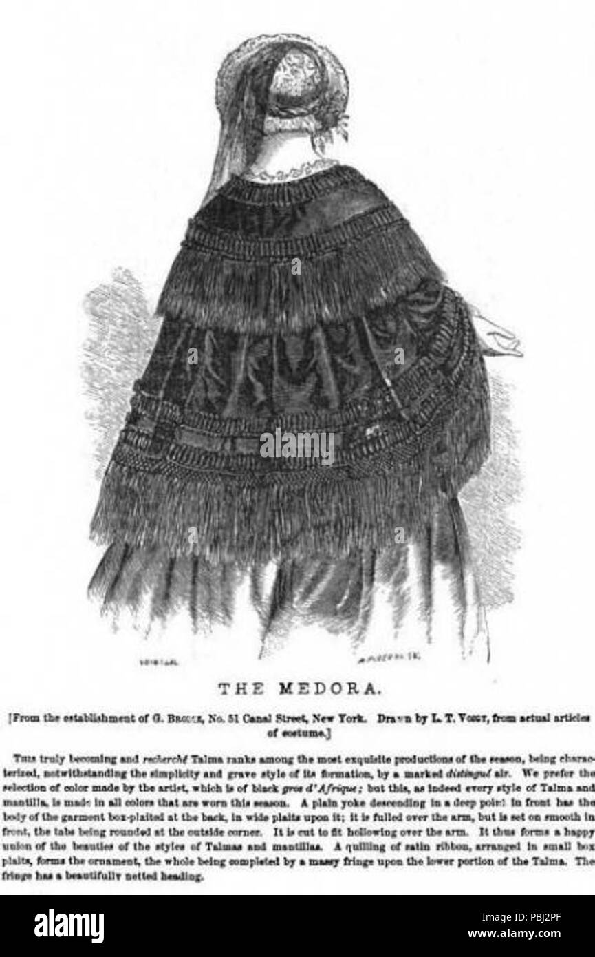 1805 Publicité de vêtement victorien Banque D'Images