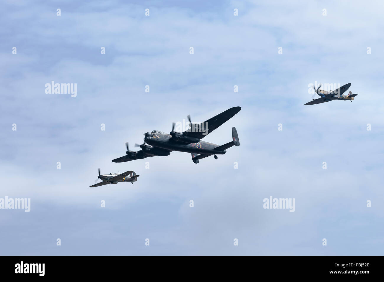 La Battle of Britain Memorial Flight, RAF Fairford, 2018 Banque D'Images
