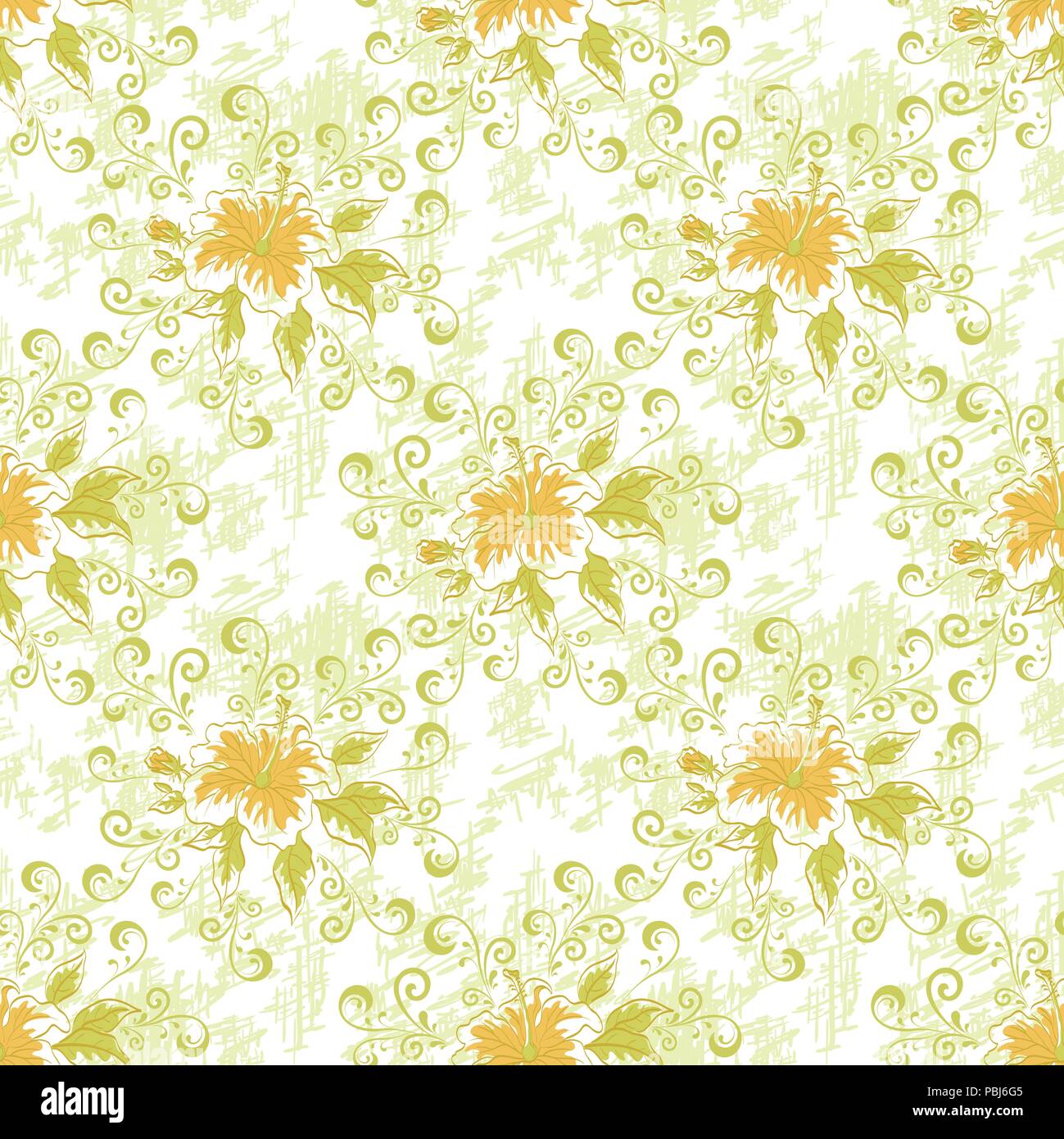 Motif floral transparent Illustration de Vecteur